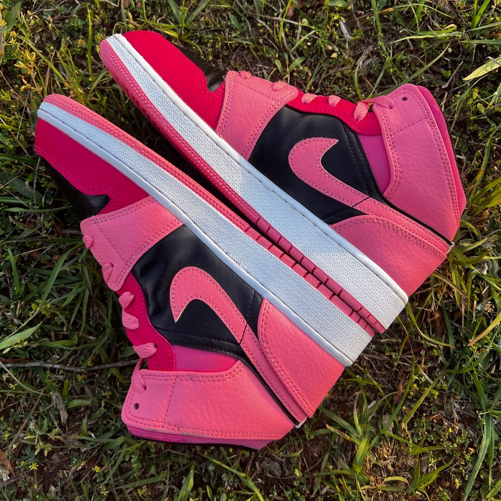 Clean Air Jordan 1 Size 6.5 Mens Coral Chalk Pink 2022 Retro Shoes View 6